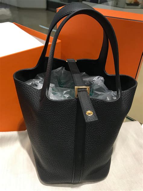 hermes picotin 18 black|hermes picotin 18 size.